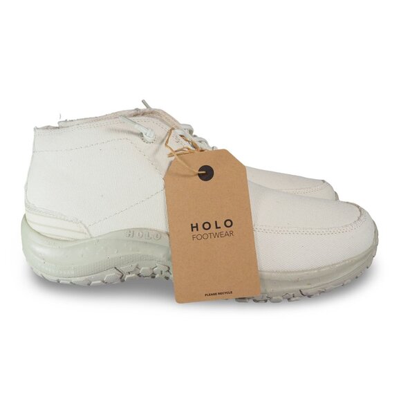Holo‎ Footwear Eco Athena Chukka Boots Men\'s 10 Whisper White Cotton HM123580 main image 4
